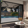 Manual Awning House Terrace Outdoor Handrail Awning Roof Aluminum Alloy Retractable Awnings Can Be Folded.
