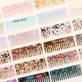 MiDairy CUSTOM LOGO 4mm Thickness Custom logo Size Koran Hair Curls Shower Combs Acetate Acrylic  Hair Combs