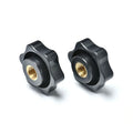 M3 M4 M6 M8 M10 Plastic Brass Star Through Hole Knurled Thumb Nut