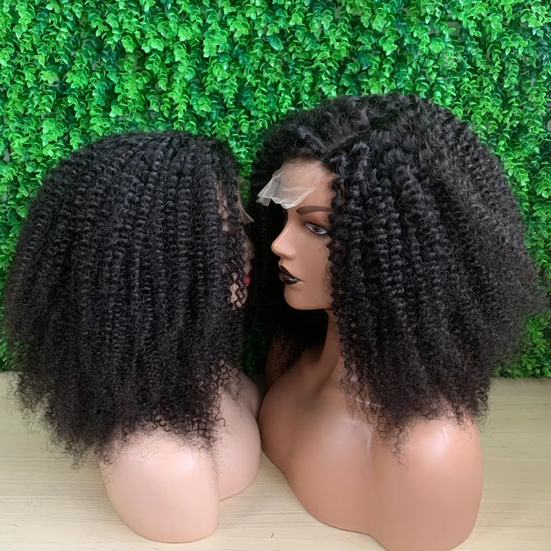Factory Price Double Drawn Highlighted Romance Curl Human Hair Type Brazilian HairLuxury Curly Glueless Wig With Bangs for Sell