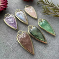 Wholesale Natural Crystal Amethyst Pendant DIY Instagram Popular Style Clavicle Chain