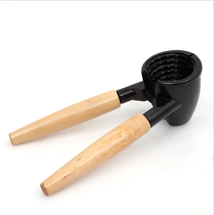 Classic Cast Iron Wooden Cashew Nut Cracker Manual Opener for Nuts Durable Metal Tool Stocked