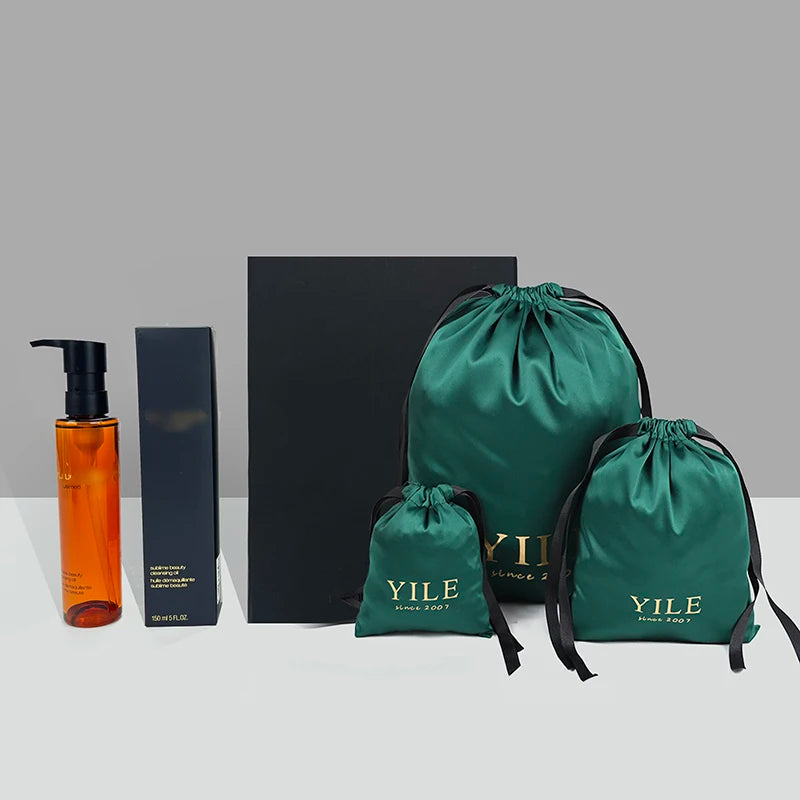 Luxury Folding Packaging Box and Drawstring Bags With Custom logo for Gift Wig Hair Bundle Handbags Shoes