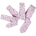 Fashion Collections White Background With Rose and Purple Small Flowers 100% Cotton Men's Neck Tie