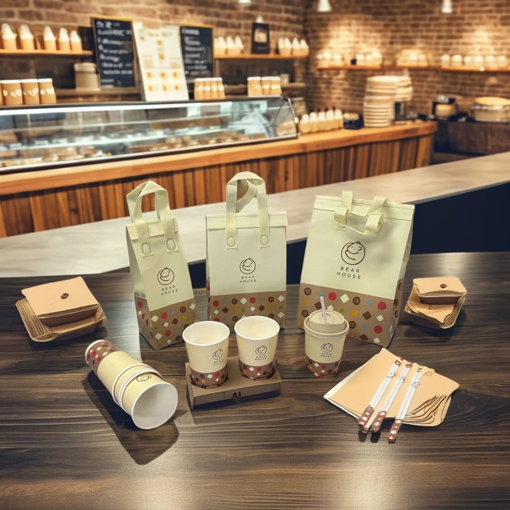 Custom Printed Disposable Takeaway Barbecue and Cake Packaging Foldable Milk Tea Bags Insulated Food Bag Non-Woven Thermal Bag