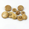 Deepeel CN054 18mm DIY Garment Accessories 2 Holes Round Sweater Shirt Clothing Natural Wood Buttons