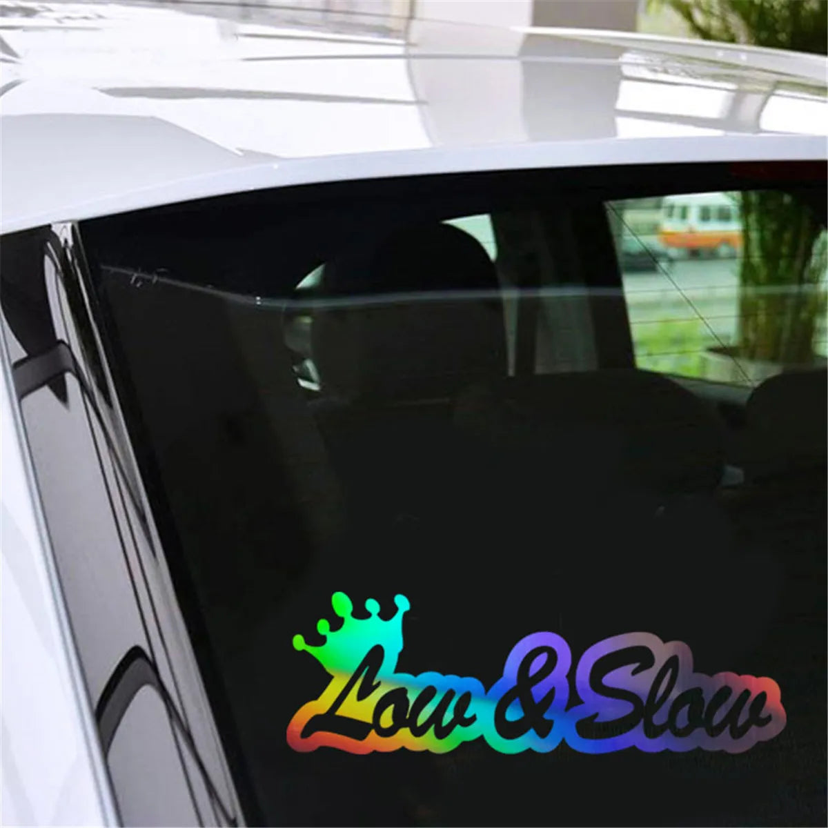 Low and Slow sticker JDM Car Decal Window Door Bumper Laptop Vinyl Stickers Gift Die Cut Decals Latop window Glass Vinyl Sticker