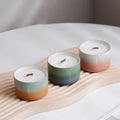 AIKUN Luxury Customized Logo Round Ceramic Jar Oil Fragrance Scented Soy Wax Candles