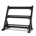 High Quality 3 Tiers Iron Dumbbell Rack Commercial Gym Fitness Equipment for Home Use 2mm Thickness with Hex Dumbbells