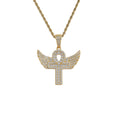 CN327  Brass Prong Setting Zircon Pendants Iced Out Hip Hop CZ Necklace Bling Bling Jewelry