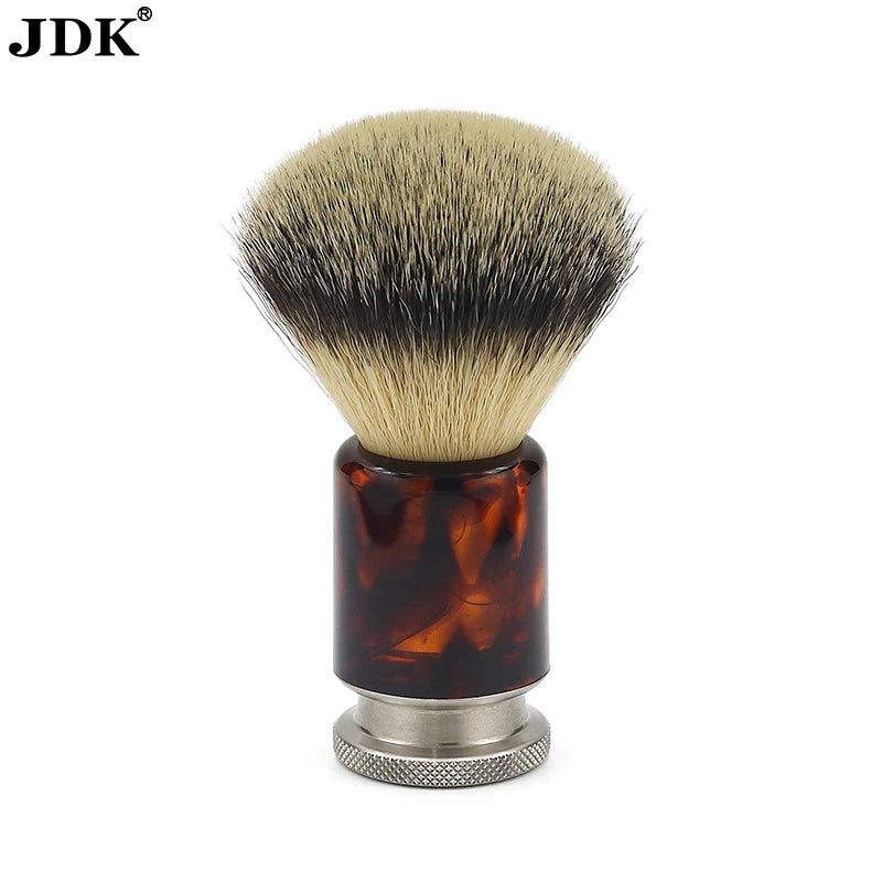 JDK Hot 1pc Shaving Brush New Design Foaming Brush Resin Handle with Synthetic Hair Knot