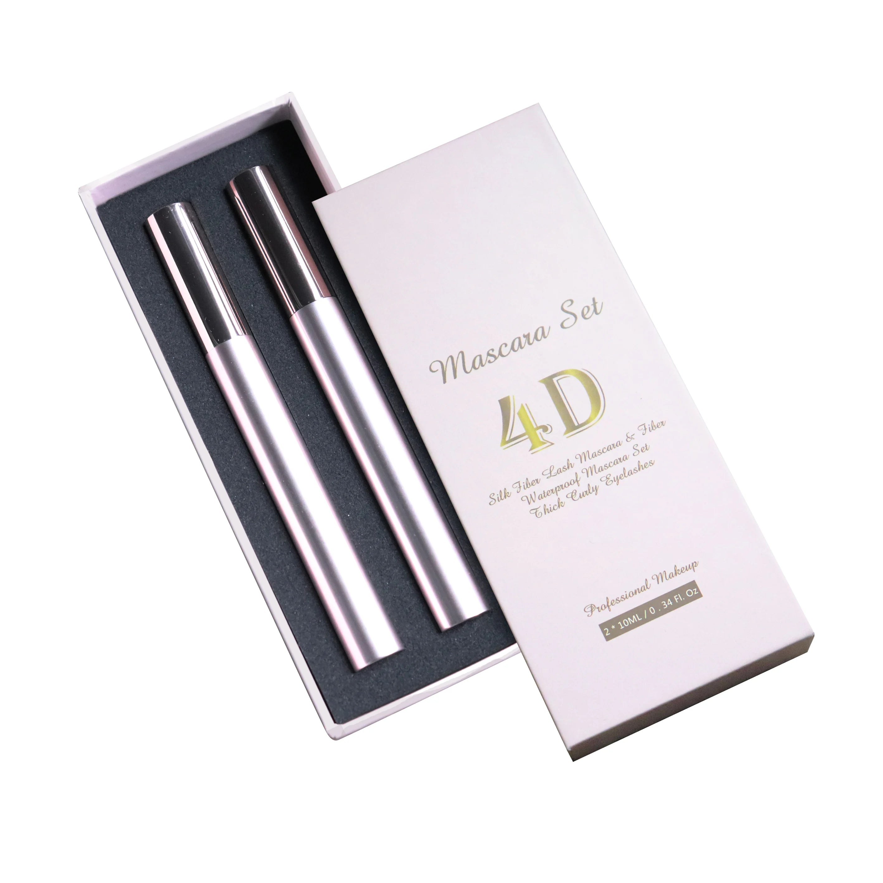 Private Label Custom Waterproof Fiber Mascara Low-Priced Liquid Formula with Mineral Ingredients and Sunscreen Feature
