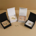 Creative Fashionable Exquisite Flip Ring Necklace Pendant Bracelet Jewelry Packing Box Suitable for Mother's Day