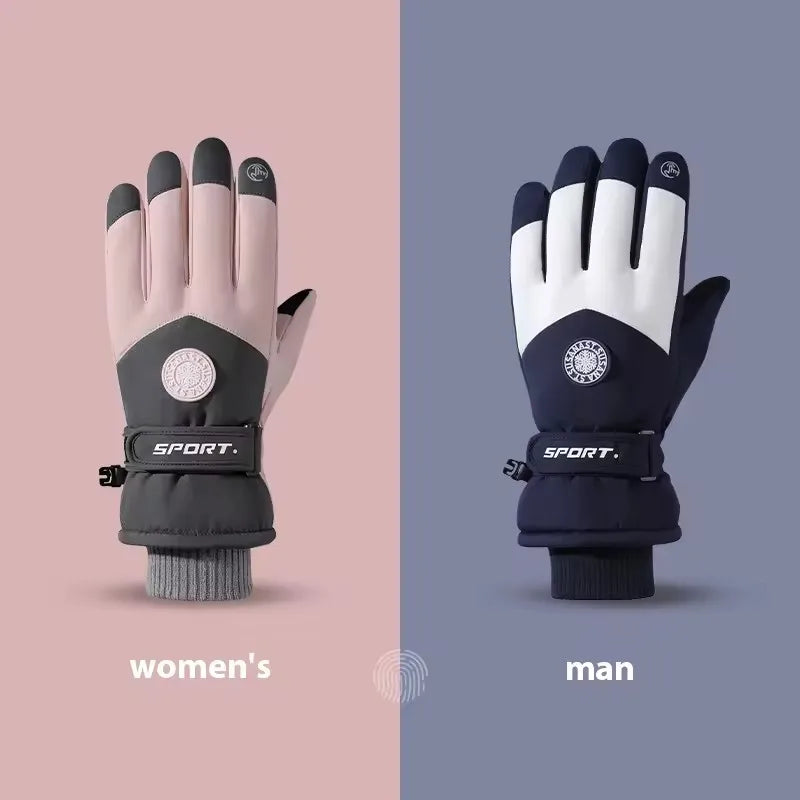 Outdoor Warming Activities Women and Men Touchscreen Snowing Ski Gloves for Winter