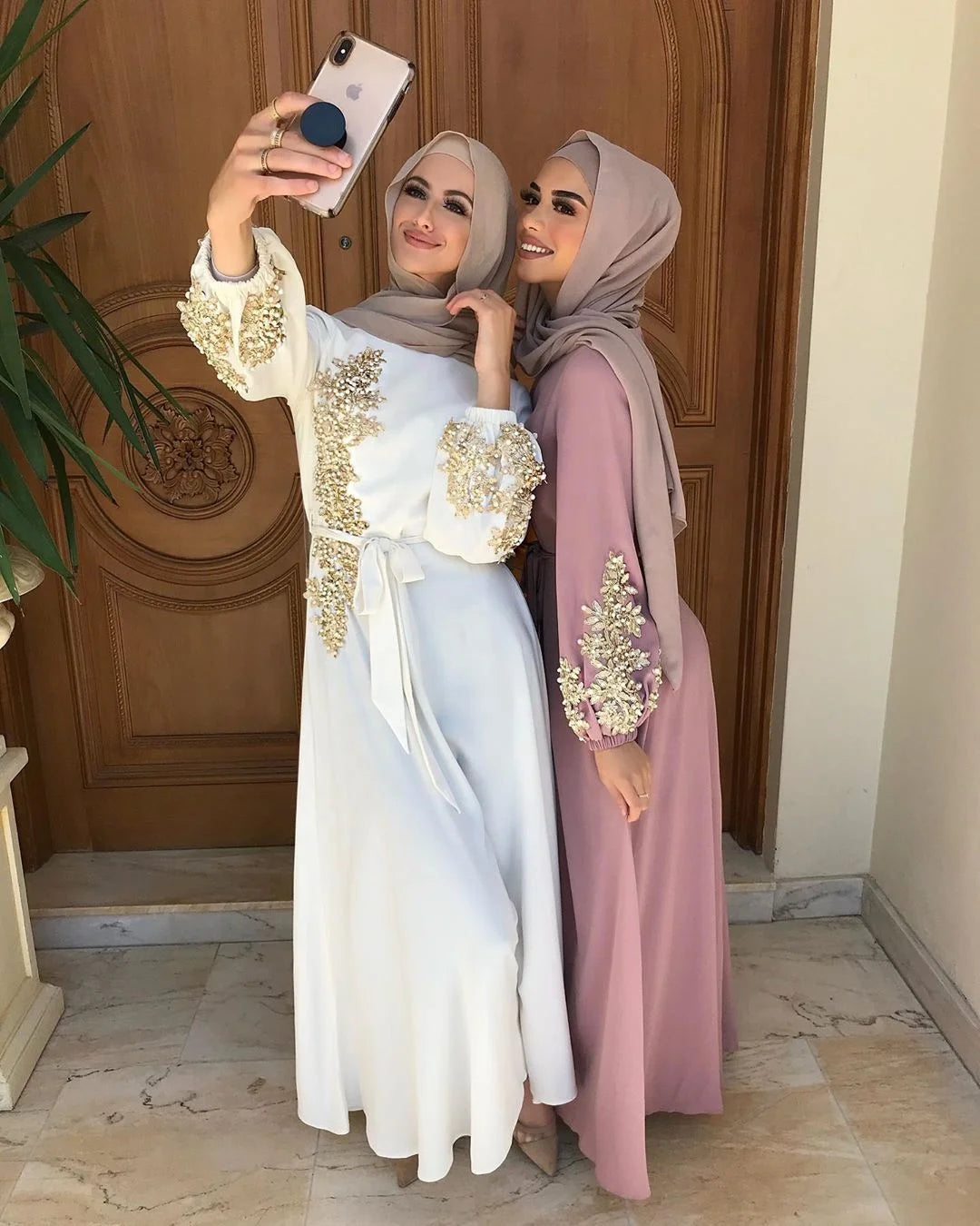 Abaya Dubai Turkey Muslim Hijab Dress Kaftan Caftan Marocain Islamic Clothing for Women Ramadan Dresses Islam Robe Musulman