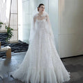 White Suspender Sleeveless Cloak Dress Heavy Industry Nailed Bead Fairy Dress Light Luxury Sequin Toast Dress