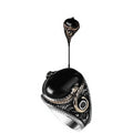 Azuris Turkish 925 Sterling Silver Men's Ring Ottoman Style Naturel Black Stone Handmade Fine Jewelry Turkey VALKH1322