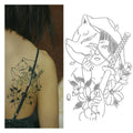 BXTATS Custom Japanese Geisha Style Water Transfer Tattoo Sticker Semi-Permanent Last 2 Weeks Temporary Made Paper for Body