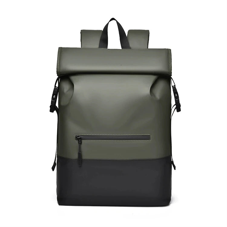 2025 Best-Selling Nylon Vintage Retro Expandable Rolltop Backpack Extra Large Waterproof Zipper Closure Polyester Lining Letter