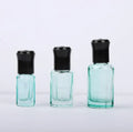 3ml 6ml 10ml 12ml Empty Perfume Cosmetic Packaging Black Cap Steel Roller Essential Oil Glass Roll on Bottle