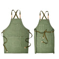 Korean Canvas Apron Reusable Fashionable Sleeveless Bib Customized LOGO Drawing Coffee Baking Cake Shop Nail Art Work Clothes