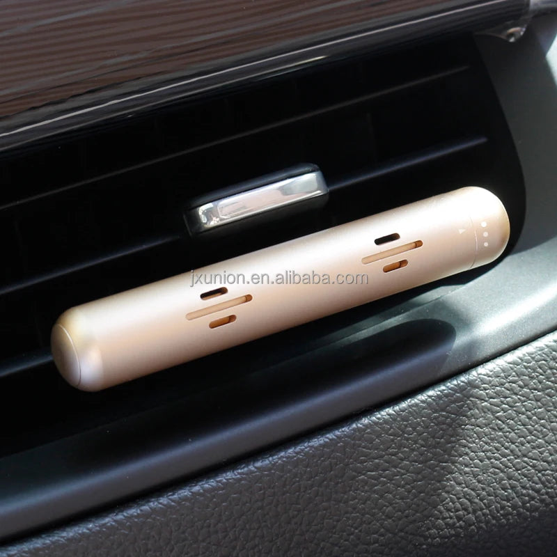 Matte Finish Aluminum Vent Clip Smart Car Fragrance Diffuser Air Freshener for Personal Care Metal Bottles
