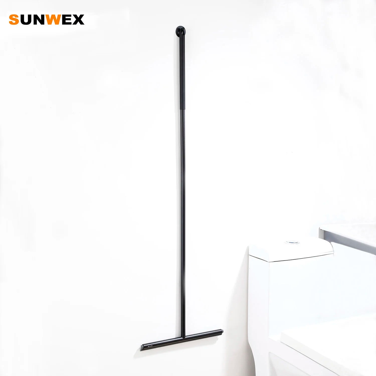 SUNWEX Matt Black Silicone Window Wiper Shower Squeegee Glass Cleaning Wiper Floor Squeegee