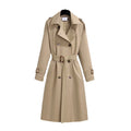 Boutique Wholesale 2026 New Korean Edition Waist Collection Classic Fashion Mid Length Women's Trench Coats