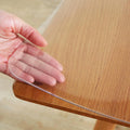 Modern Round PVC Tablecloth Desk Pad for Coffee Table Water Resistant & Non-Slip Washable