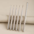 Nail Brush Sizes 7 9 12 15 18mm 5pcs Custom Nail Supplies Metal Handle Super Fine Liner Detail Nail Art Brush for Gel