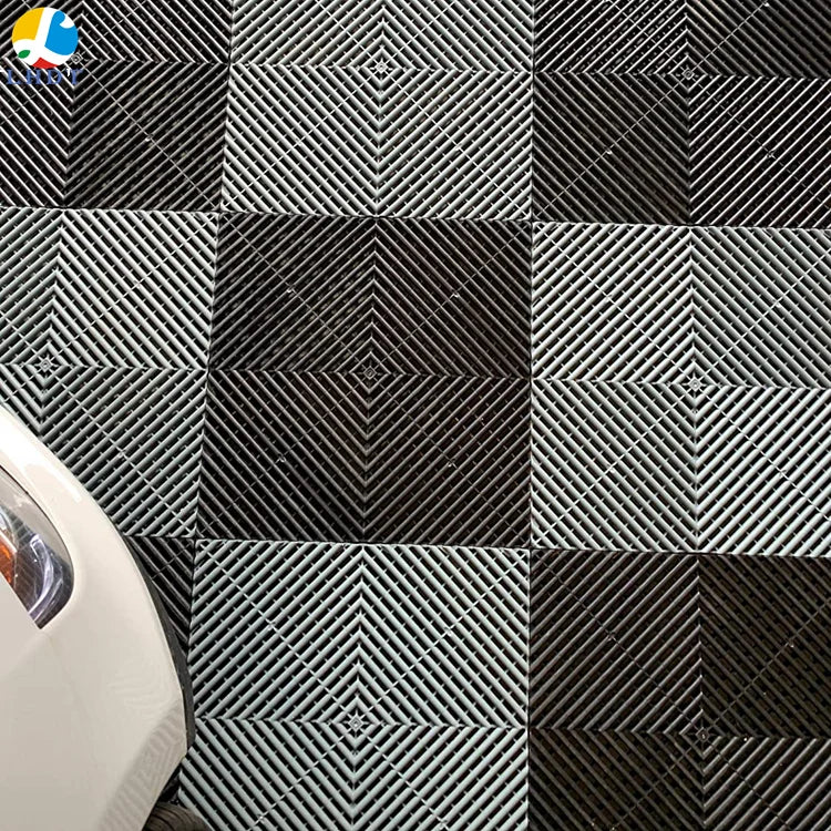 Modern Design Garage Modular System Suspended PP Plastic Floor Mats for Workshop Carwash and Repair Shop