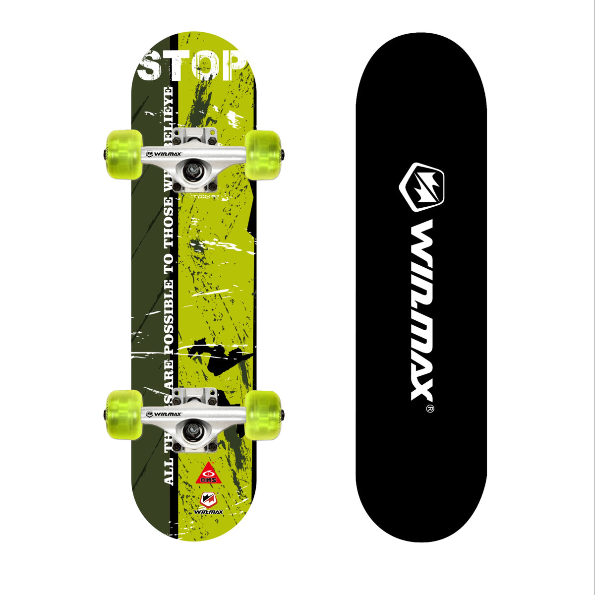 Win.max Cheap 31 Inch 9 Plies Premium Maple Double Rocker Anti-Slip Bat Board 100kg Load Capacity for Youngsters Outdoor MegaBDM