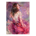 Ever Moment Diamond Paint Art Full Square Violin Graceful Girl Mosaic Making Picture Painting DIY Handmade Room Decor 4Y2050