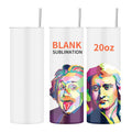 Wholesale Price Sublimation Mugs Supplier 16/20oz Camping Sports Silicon Sealing Cover Blank Travel Mug for Pattern Sublimation