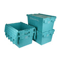 Heavy Duty Logistic Warehouse Storage Moving Distribution Recyclable Stackable Nestable Turnover Plastic Lidded Tote Box
