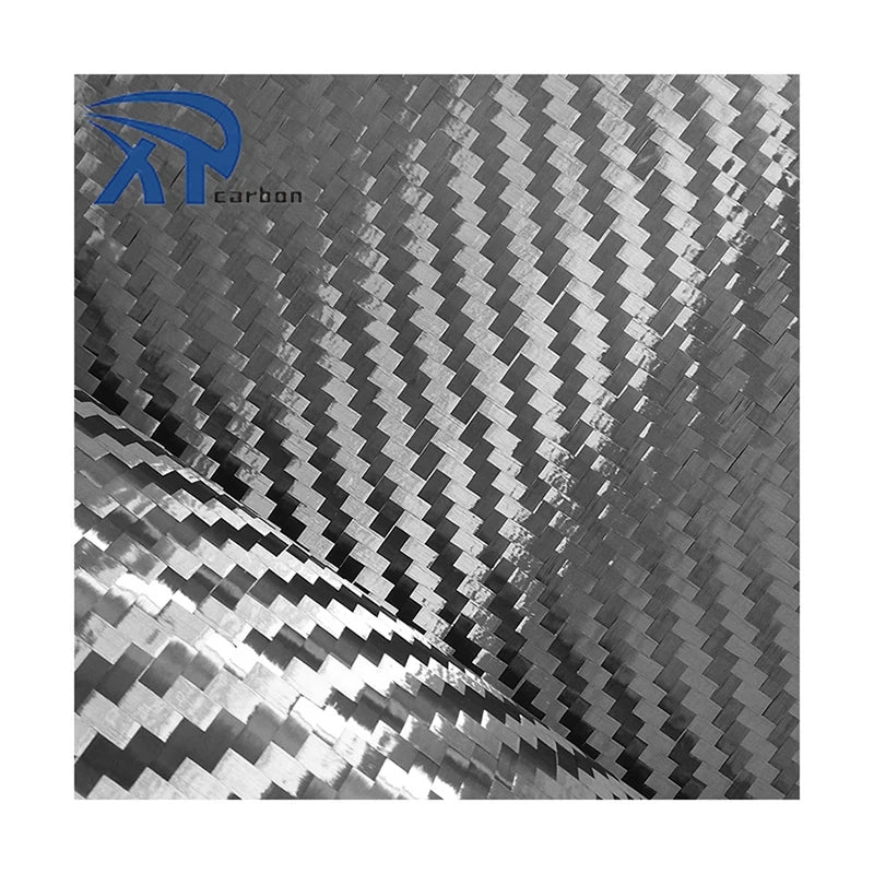 Heat Conduction Spread Tow 12K Twill 8*8mm Carbon Hybrid Fiber Fabric Cloth 200gsm