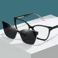 CG7802 Fashion Women Magnetic Absorption Polarized Sunglasses Women Metal Clear Anti Glare 2 in 1 Magnetic Polarized Sunglasses