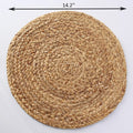 Top Quality Water Hyacinth Placemat for Dinning Table Round Braided Rattan Natural Vase Mat