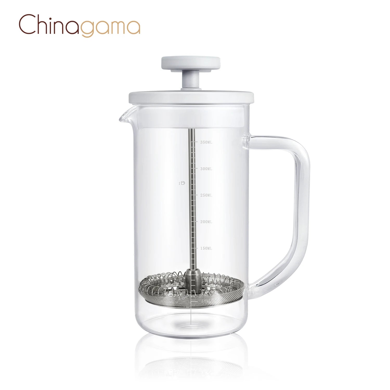 Coffee Maker French Press Pot Plunger Custom Plastic White Travel Camping Classic Glass Tea Maker Coffee French Press