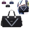 Custom Multifunction Travel Suitcase Bag for Men Fashion Oxford Trolley Foldable Garment Duffle Bag