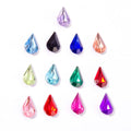 Drop-shaped Back Rhinestone Crystal Beads Sizes 6*10MM 8*13MM 10*14MM 13*18MM 18*25MM Sew-On Technique for Jewelry Making