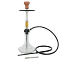 Wholesale Luxury Hookah Shisha Set New Design Aluminum Chicha Glass Bottle Frosted Technics