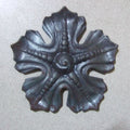 90mm Ornamental Wrought Iron Wrought Iron Components Hot Forged Stamped Elements Stamping Flower for Gate Fence Railing