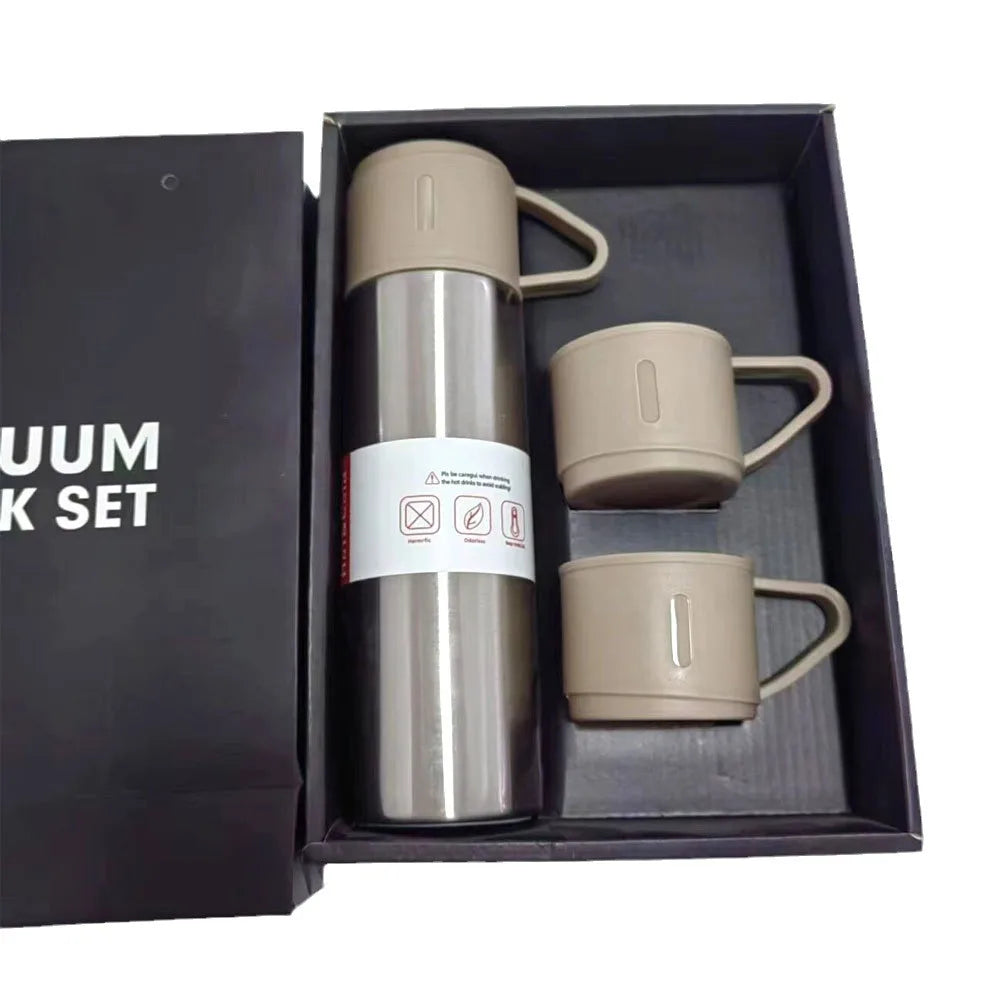 500ml 304 Stainless Steel Thermos Cup Set Gift Box Packaging Combination Gift Business High Value Souvenir Wholesale