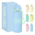 Custom 304 Stainless Steel Double-Wall  Insulated Water Bottle 400ml 600ml Kids Thermo Water Bottle