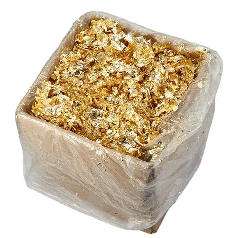 2kg Copper Imitation Gold Medal Leaf Flakes with Offset Printing for Furniture Craft Art Home Decor