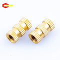 Manufacturer Fasten Diagonal Round Brass Embossed Nuts Brass Knurled Threaded Inserts Copper Nut