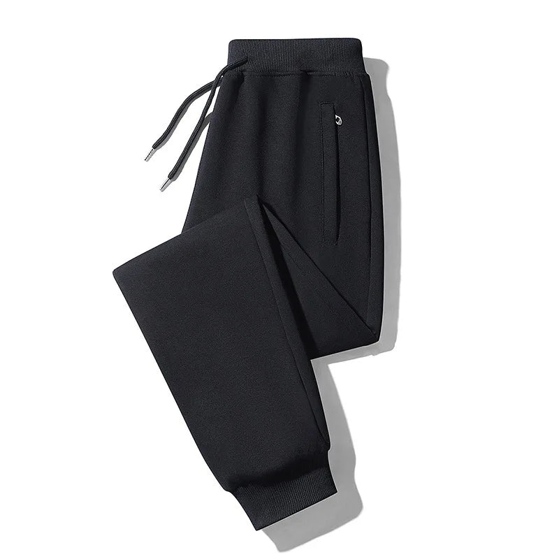 Custom Mid Waist Casual Straight Wide Leg Loose Fit Polyester Jersey Trouser Pleated Baggy Sweatpants for Men