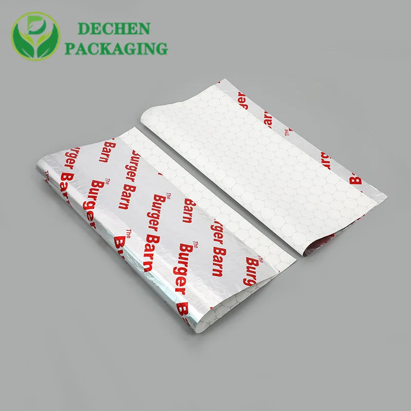 Aluminum Foil Honeycomb Silver Foil Hamburger Wrapping Paper
