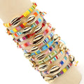 Go2BoHo Adjustable Women's Bracelet Miyuki Tila Beads with Gold Plating Natural Shell Embellished Bohemian Fashion Jewelry